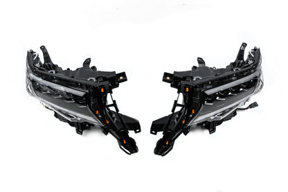 Front Headlights Lexus-Design 4-LED V2 (2017+, 2 pcs) for Toyota Land Cruiser Prado 150 2009-2023 - image 3