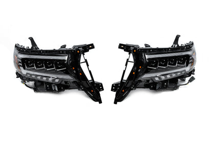 Front optics Lexus-design 4-LED V2 (2017+, 2 pcs) for Toyota Land Cruiser Prado 150 - image 3