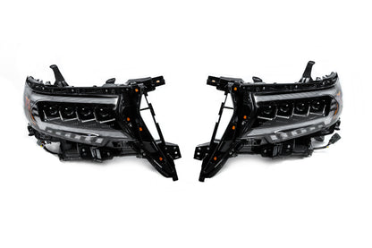 Front Headlights Lexus-Design 4-LED V2 (2017+, 2 pcs) for Toyota Land Cruiser Prado 150 2009-2023 - image 2