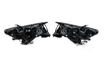 Front Headlights Lexus-Design 4-LED V2 (2017+, 2 pcs) for Toyota Land Cruiser Prado 150 2009-2023 - image 6