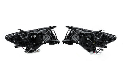 Front optics Lexus-design 4-LED V2 (2017+, 2 pcs) for Toyota Land Cruiser Prado 150 - image 5