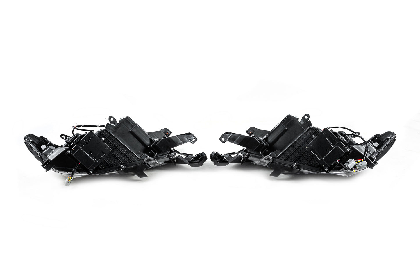 Front optics Lexus-design 4-LED V2 (2017+, 2 pcs) for Toyota Land Cruiser Prado 150 - image 6