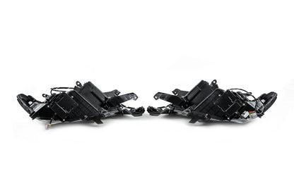 Front optics Lexus-design 4-LED V2 (2017+, 2 pcs) for Toyota Land Cruiser Prado 150 - image 6