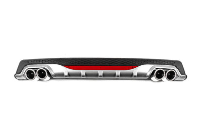 Universal Rear Diffuser DPT AMG Style V-2 (ABS) (Grey+Black Gloss) - image 1