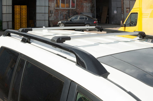 Lockable roof bars for roof rails (2 pcs) for Kia Soul II 2013-2018 - image 2