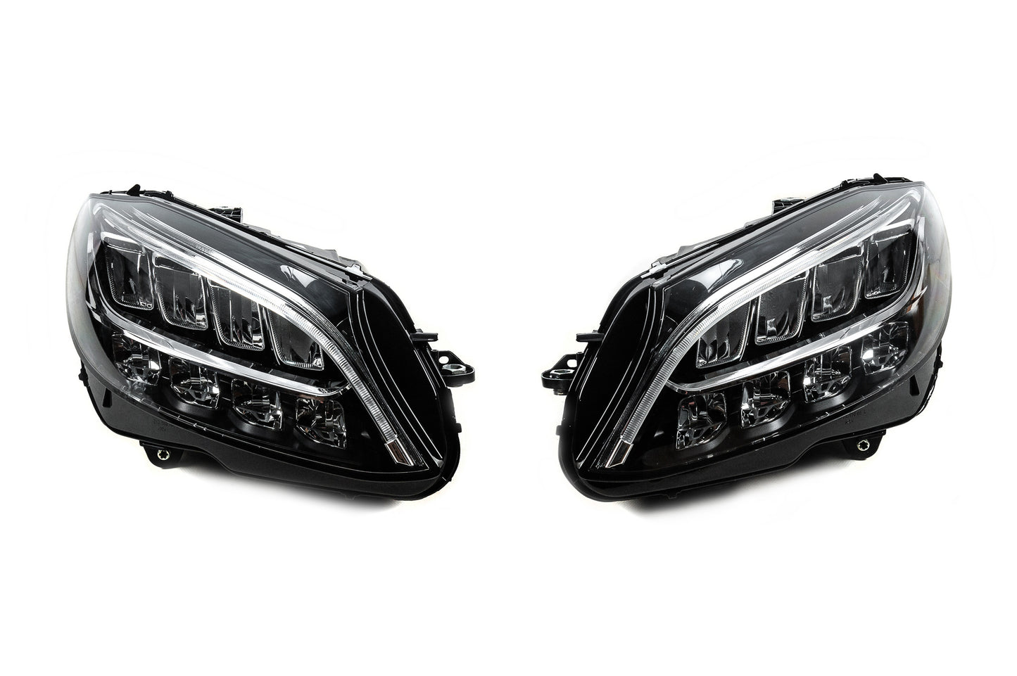 Front headlights (2 pcs, without modules, facelift) for Mercedes C-сlass W205 2014-2021 - image 2