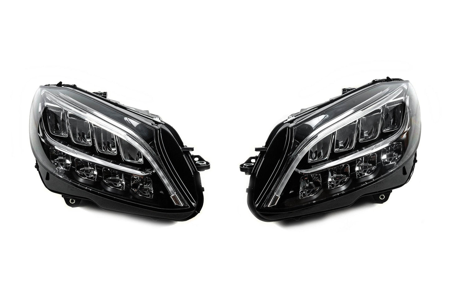 Front optics (2 pieces, restyling) for Mercedes C-class W205 2014-2021 - Reelken Auto