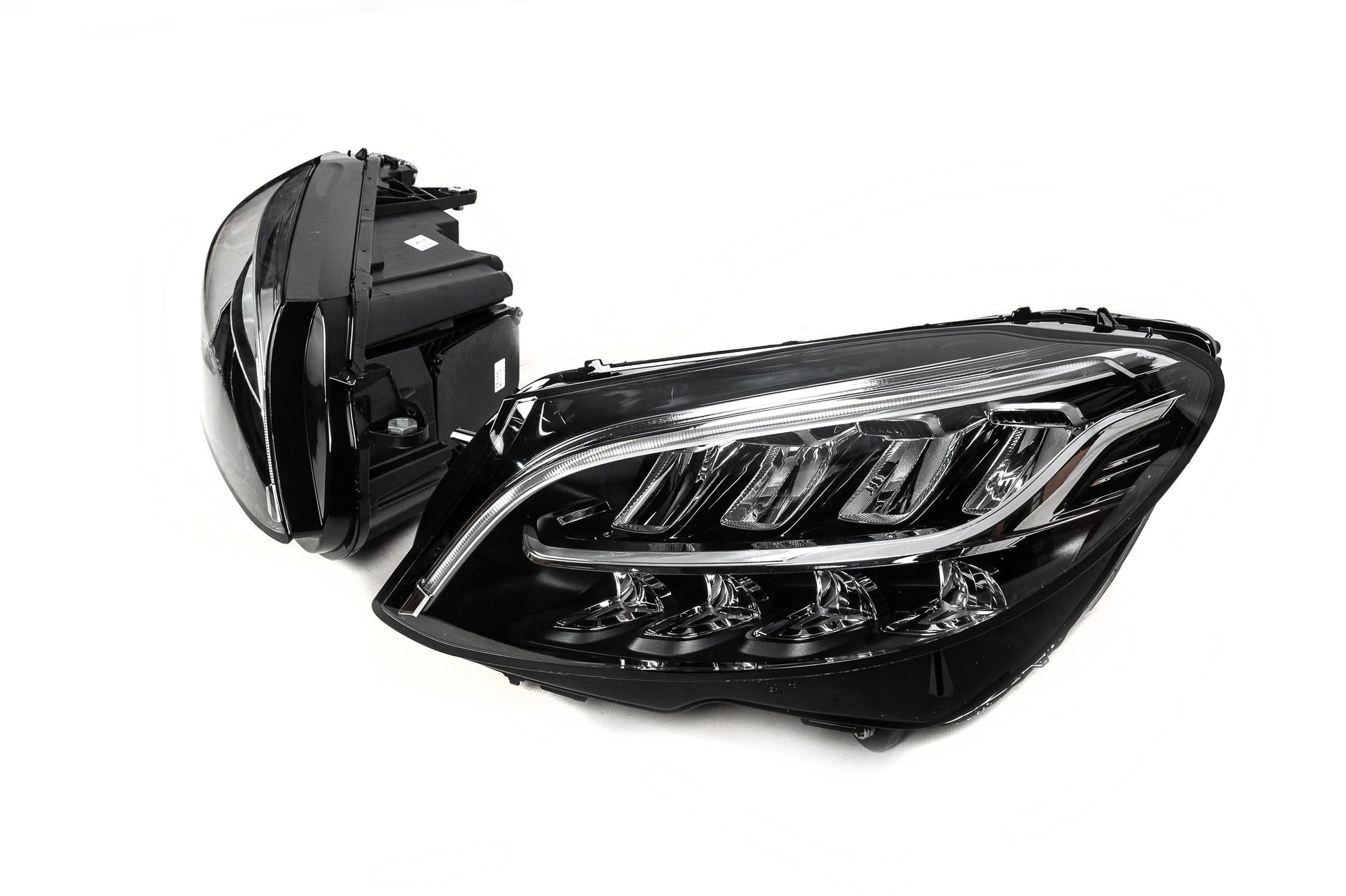 Front headlights (2 pcs, without modules, facelift) for Mercedes C-сlass W205 2014-2021 - image 2