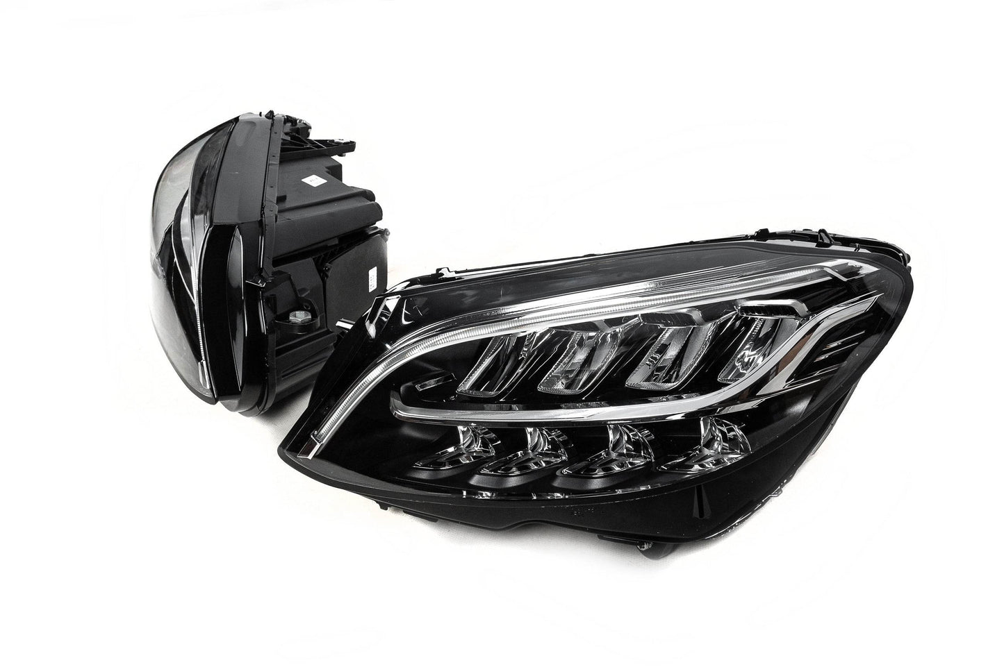 Front optics (2 pieces, restyling) for Mercedes C-class W205 2014-2021 - Reelken Auto
