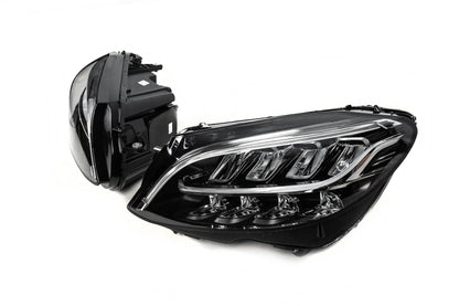 Front optics (2 pieces, restyling) for Mercedes C-class W205 2014-2021 - Reelken Auto