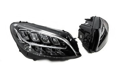Front optics (2 pieces, restyling) for Mercedes C-class W205 2014-2021 - Reelken Auto
