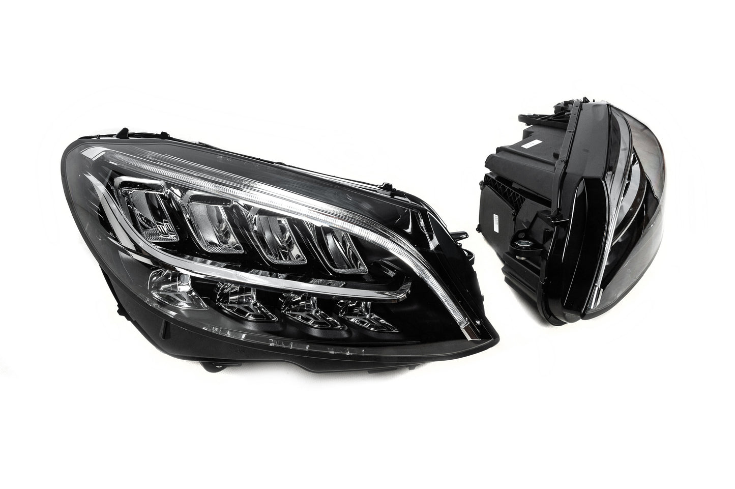 Front headlights (2 pcs, without modules, facelift) for Mercedes C-сlass W205 2014-2021 - image 8