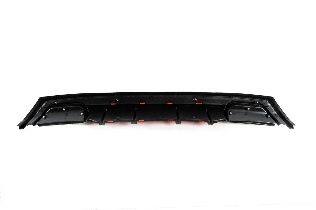 Universal rear diffuser DPT V-5 (ABS) (red + black gloss) - image 4