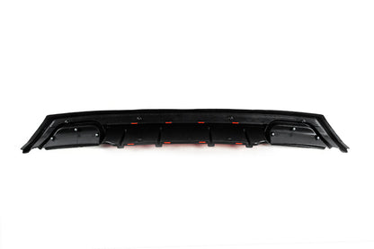 Universal rear diffuser DPT V-5 (ABS) (red + black gloss) - image 4