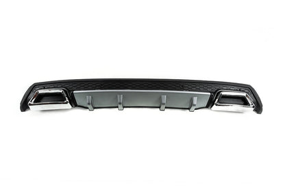 DPT V-4 Universal Rear Diffuser (ABS) (Grey+Gloss Black) - image 1