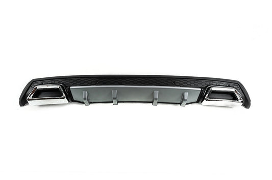 DPT V-4 Universal Rear Diffuser (ABS) (Grey+Gloss Black) - image 1