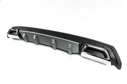 DPT V-4 Universal Rear Diffuser (ABS) (Grey+Gloss Black) - image 2