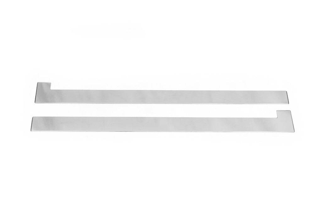 Molding under the sliding door, wide (2 PCs, stainless.) for Fiat Doblo II 2010-2022 - Reelken Auto