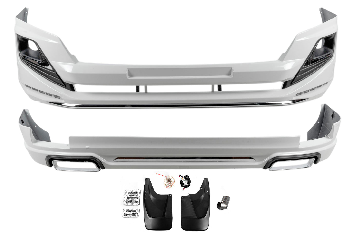 Front and Rear Bumper Guards Luxury (2013-2017) for Toyota Land Cruiser Prado 150 2009-2023 - image 2
