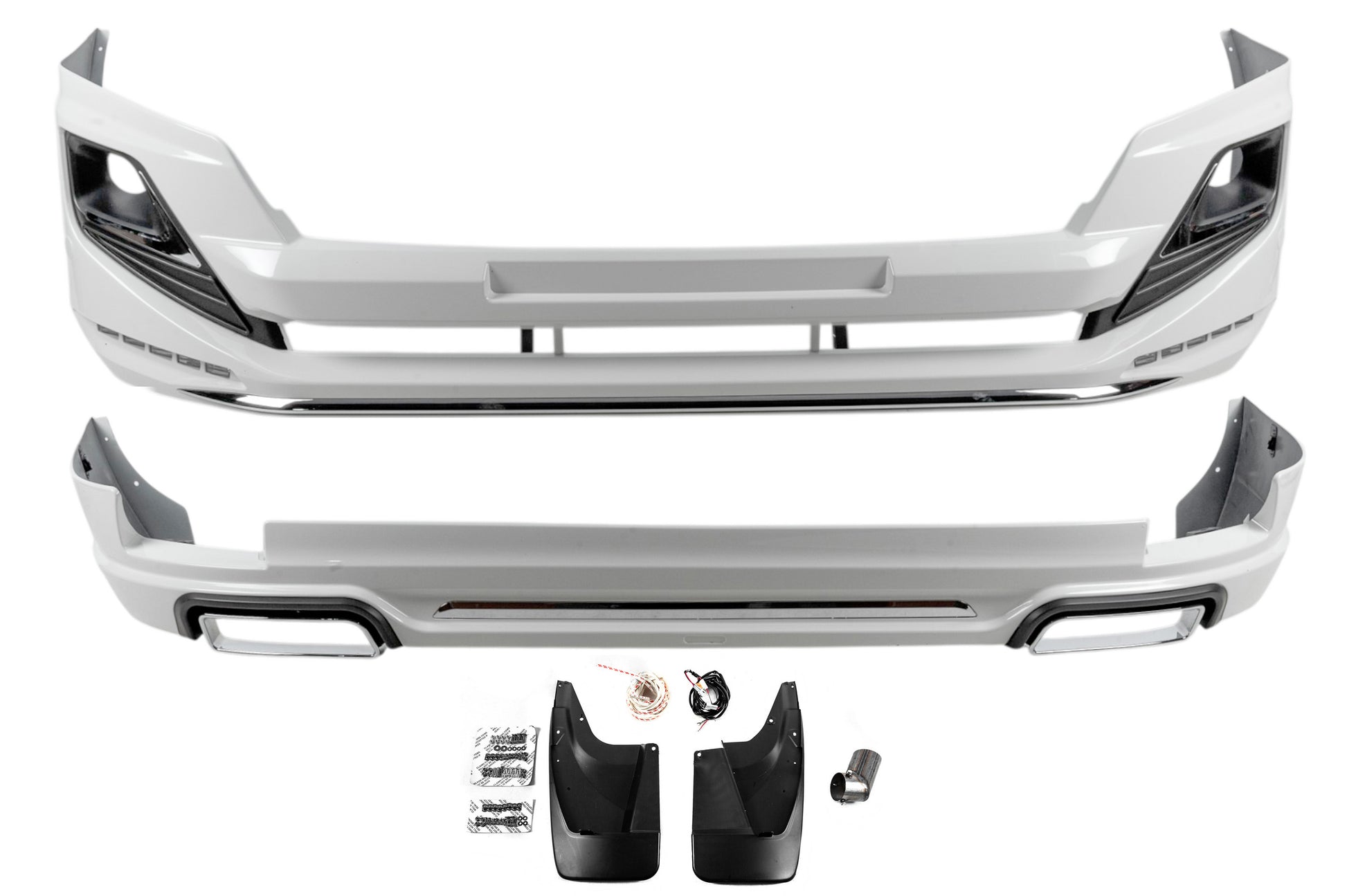 Front and Rear Bumper Guards Luxury (2013-2017) for Toyota Land Cruiser Prado 150 2009-2023 - image 2