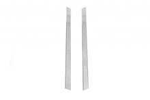 Vertical stainless steel moldings for quarter window (2 pcs.) for Ford Connect 2006-2009 - image 2