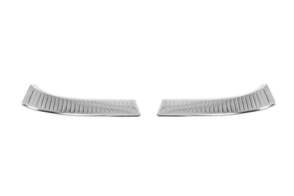 Cover on the rear threshold Carmos (stainless steel) for Nissan Qashqai 2021↗ - Reelken Auto