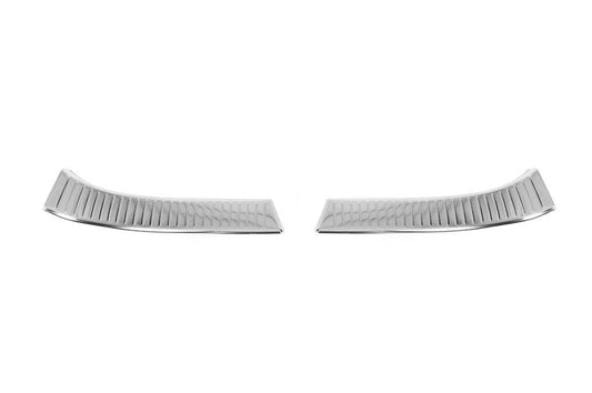 Cover on the rear threshold Carmos (stainless steel) for Nissan Qashqai 2021↗ - Reelken Auto