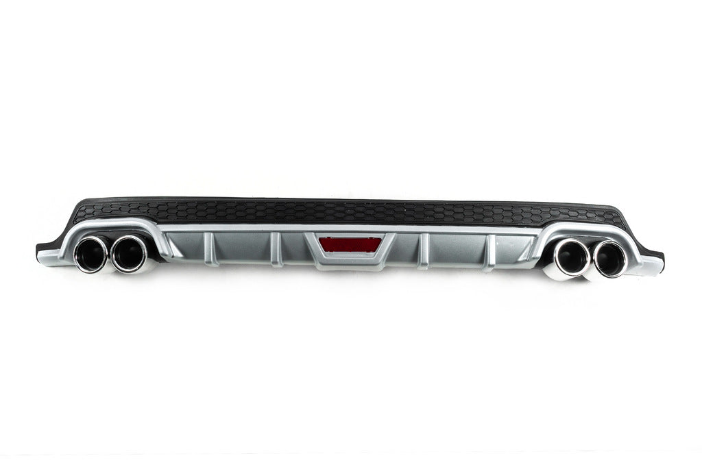 DPT V-8 Universal Rear Diffuser (ABS) (Grey+Gloss Black) - image 3