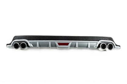 DPT V-8 Universal Rear Diffuser (ABS) (Grey+Gloss Black) - image 3