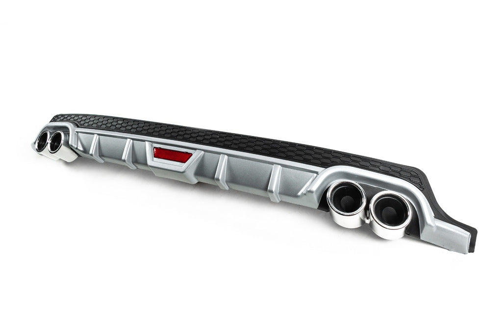 DPT V-8 Universal Rear Diffuser (ABS) (Grey+Gloss Black) - image 1