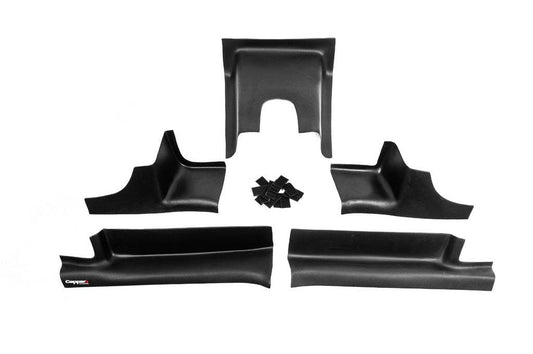 Linings on internal thresholds EuroCap (5 pcs., ABS) for Dacia Duster 2008-2018 - Reelken Auto
