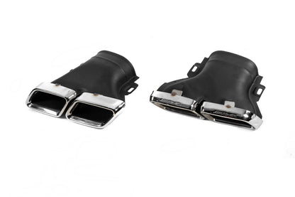 Rear Diffuser with Tips E63-Design Silver (for AMG/AMG-Line 2016-2020) for Mercedes E-сlass W213 2016-2023 - image 5