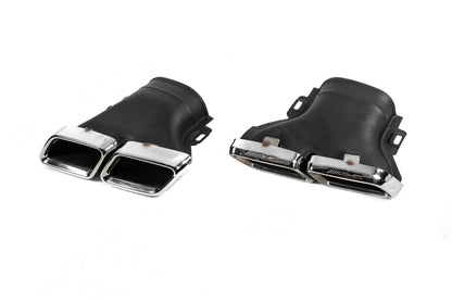 Rear diffuser with Silver nozzles (for AMG/AMG-Line, E63 Design 2016-2020) for Mercedes E-class W213 2016-2023 - image 5