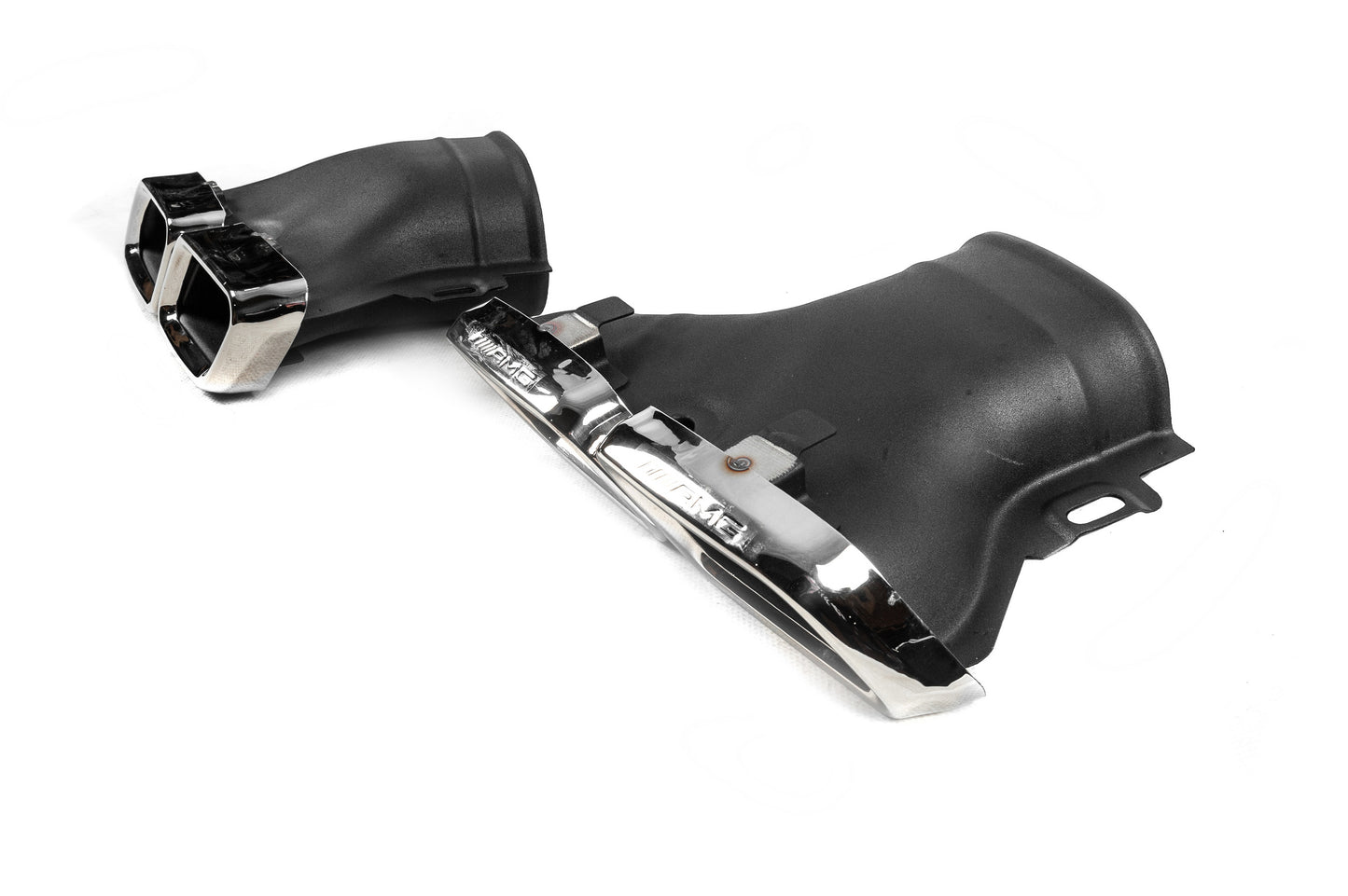 Rear Diffuser with Tips E63-Design Silver (for AMG/AMG-Line 2016-2020) for Mercedes E-сlass W213 2016-2023 - image 6
