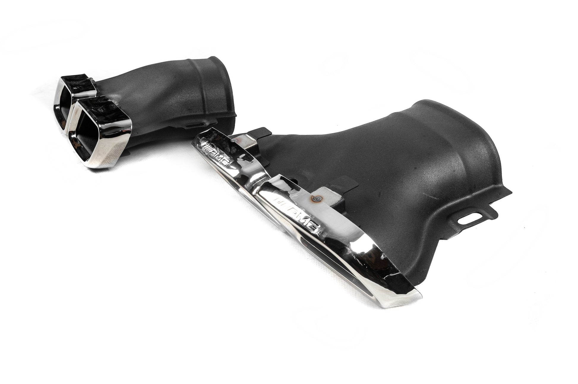 Rear Diffuser with Tips E63-Design Silver (for AMG/AMG-Line 2016-2020) for Mercedes E-сlass W213 2016-2023 - image 6