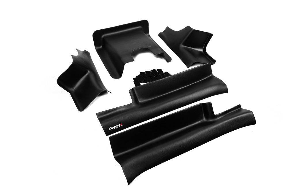 Linings for internal linings EuroCap (5 pcs., ABS) for Dacia Duster 2018-2024 - Reelken Auto