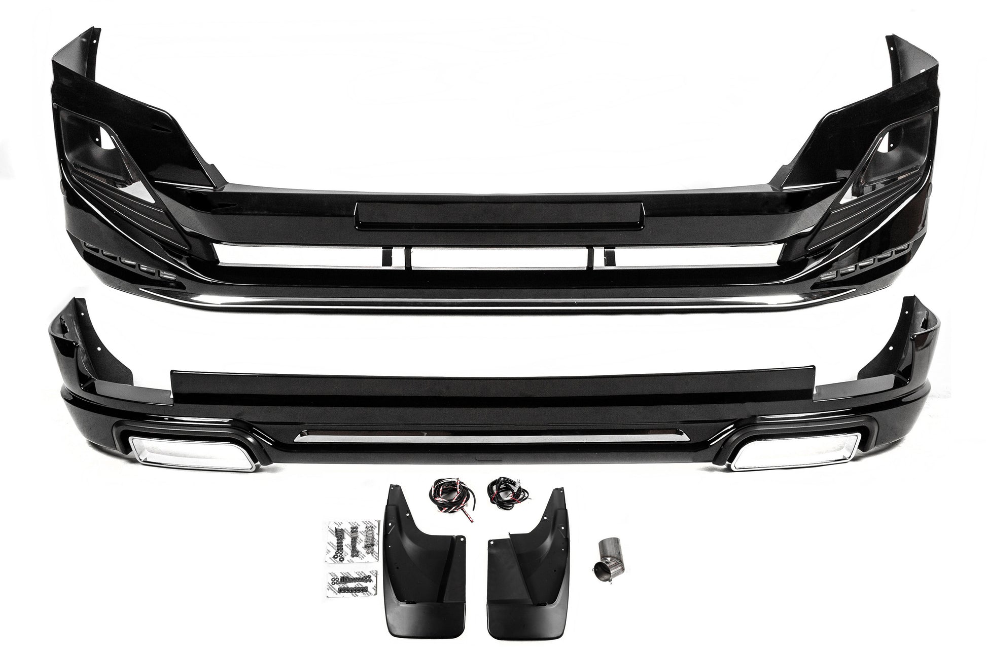Front and Rear Bumper Guards Luxury (2013-2017) for Toyota Land Cruiser Prado 150 2009-2023 - image 3