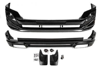 Front and Rear Bumper Guards Luxury (2013-2017) for Toyota Land Cruiser Prado 150 2009-2023 - image 3