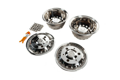Stainless Steel Wheel Covers Exclusive V3 (2-ring design, 4 pcs) for Volkswagen Crafter 2006-2016 - image 3