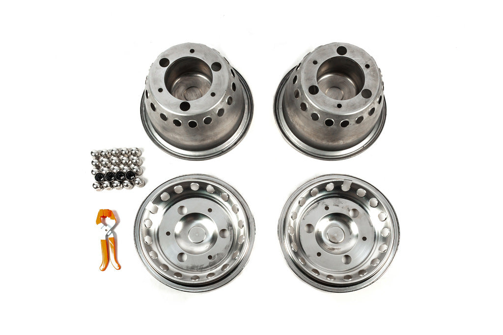 Stainless Steel Wheel Covers Exclusive V3 (2-ring design, 4 pcs) for Volkswagen Crafter 2006-2016 - image 4