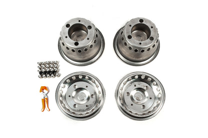 Stainless Steel Wheel Covers Exclusive V3 (2-ring design, 4 pcs) for Volkswagen Crafter 2006-2016 - image 4