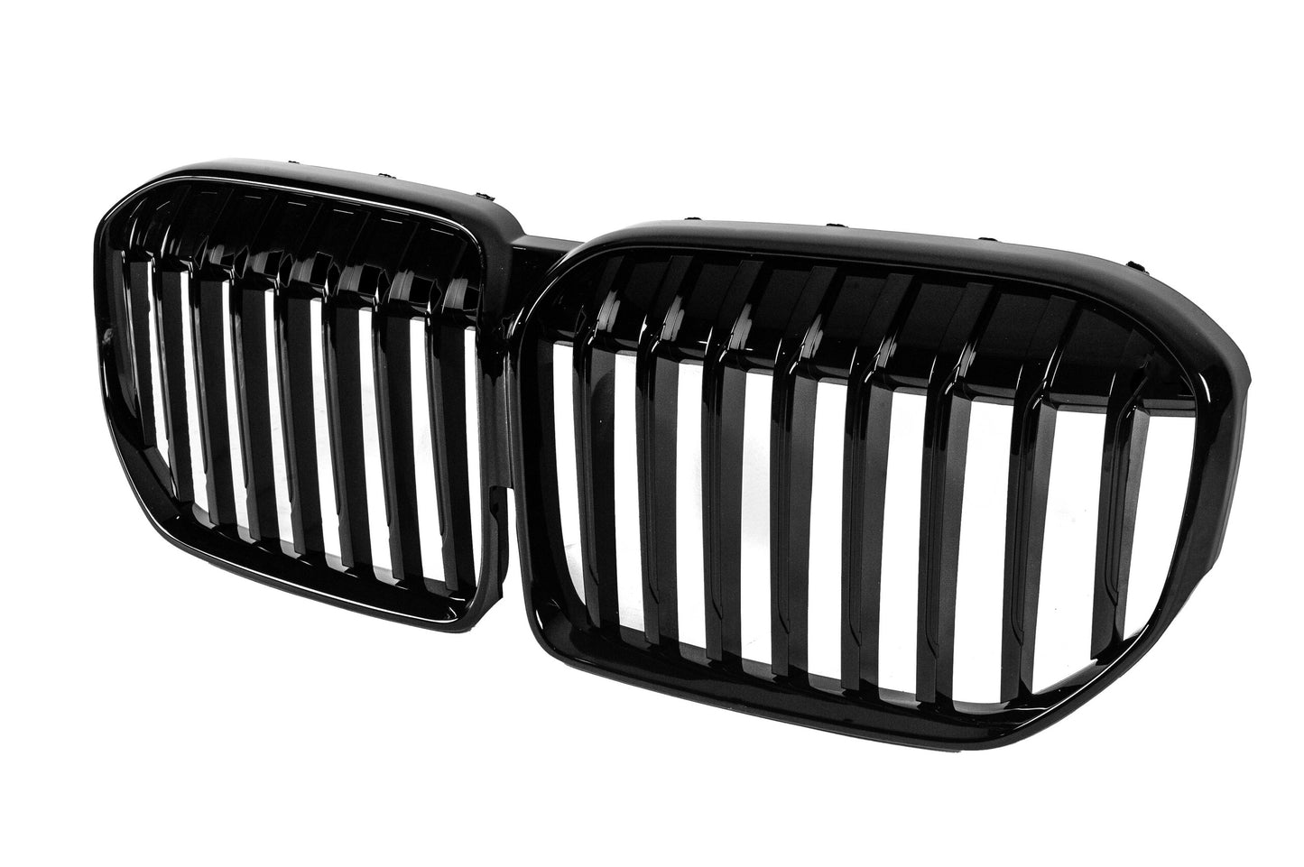 Kidney Grilles 1 Bar (2019-2022, Gloss Black) for BMW 7 Series G11/G12 2015-2022 - image 4