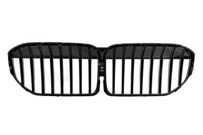 Kidney Grilles 1 Bar (2019-2022, Gloss Black) for BMW 7 Series G11/G12 2015-2022 - image 6