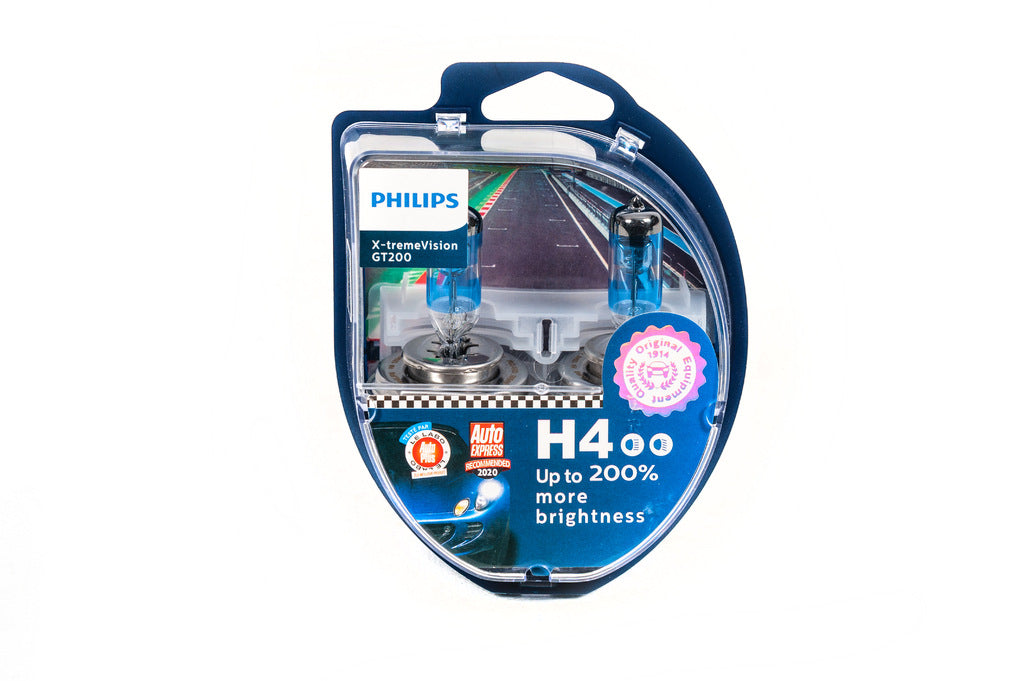 Philips H4 60/55W 12342GT Racing Vision +200% Headlight Bulb - image 1