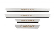 Door Sill Protectors Carmos V1 (4 pcs, Stainless Steel) for Volkswagen Passat СС 2008-2017 - image 1