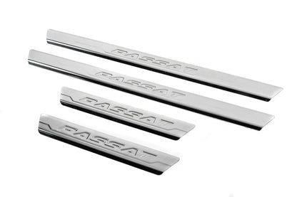 Door Sill Protectors Carmos V3 (4 pcs, Stainless Steel) for Volkswagen Passat СС 2008-2017 - image 2