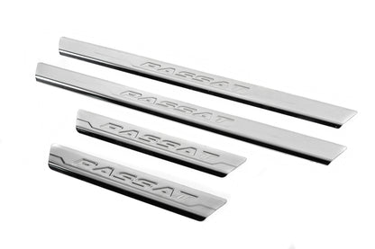Door Sill Protectors Carmos V3 (4 pcs, Stainless Steel) for Volkswagen Passat B7 2012-2015 - image 2