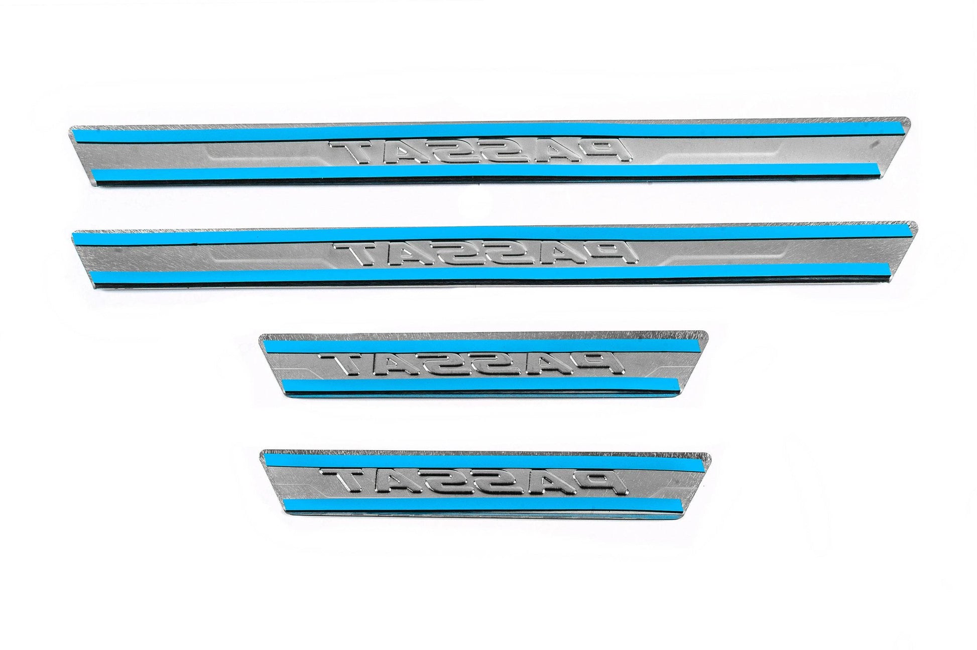 Carmos V3 door sill covers (4 pcs, stainless steel) for Volkswagen Passat B8 2015-2023 - Reelken Auto