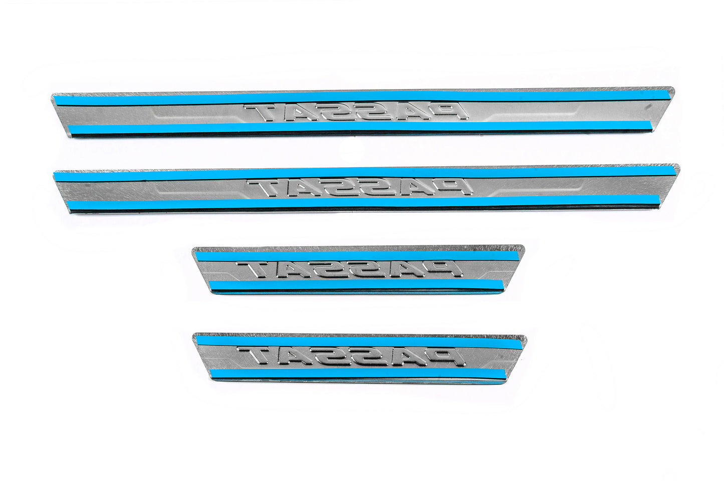 Door Sill Protectors Carmos V3 (4 pcs, Stainless Steel) for Volkswagen Passat B7 2012-2015 - image 3