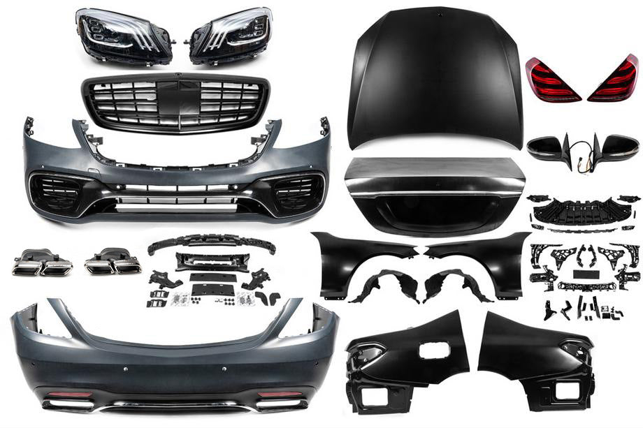 Facelift Body Kit to W222 AMG S63 for Mercedes S-сlass W221 2005-2013 - image 1